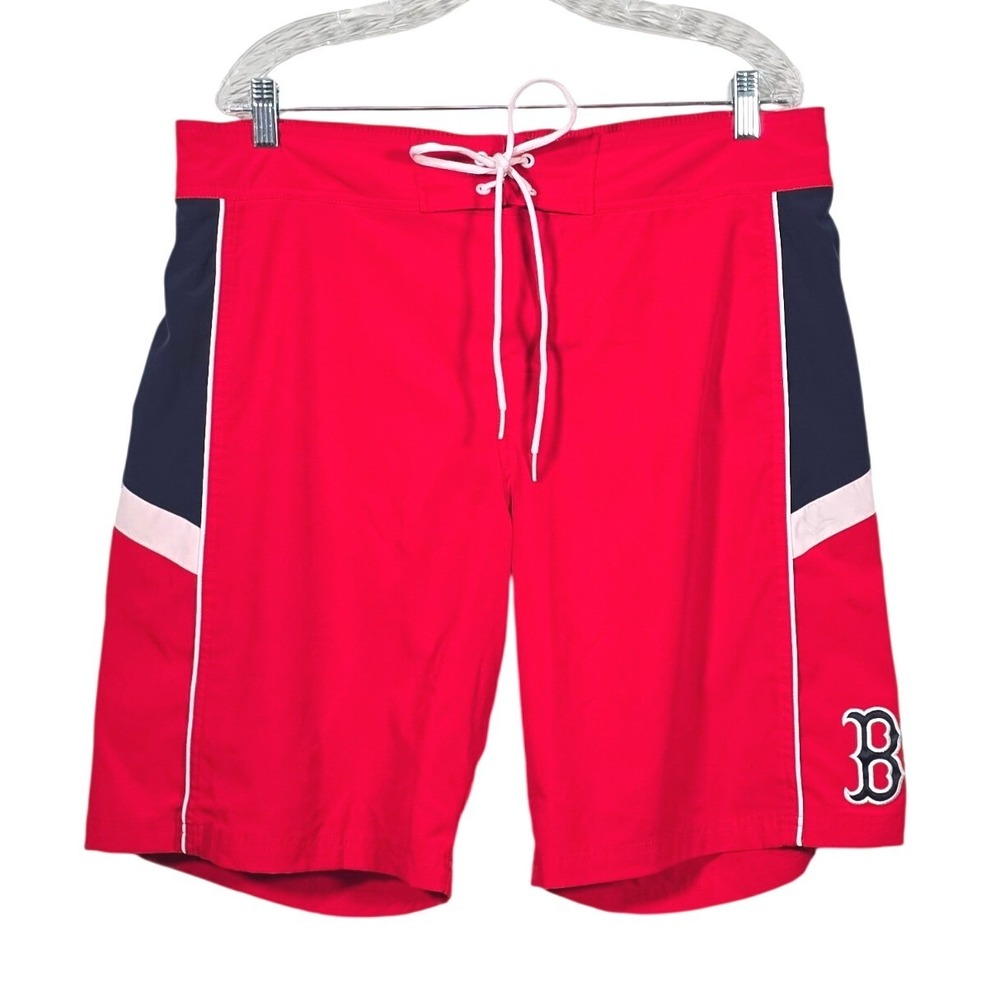 G-III Boston Red Sox Swim Trunks Mens XL Red MLB Board‎ Shorts Fan Baseball